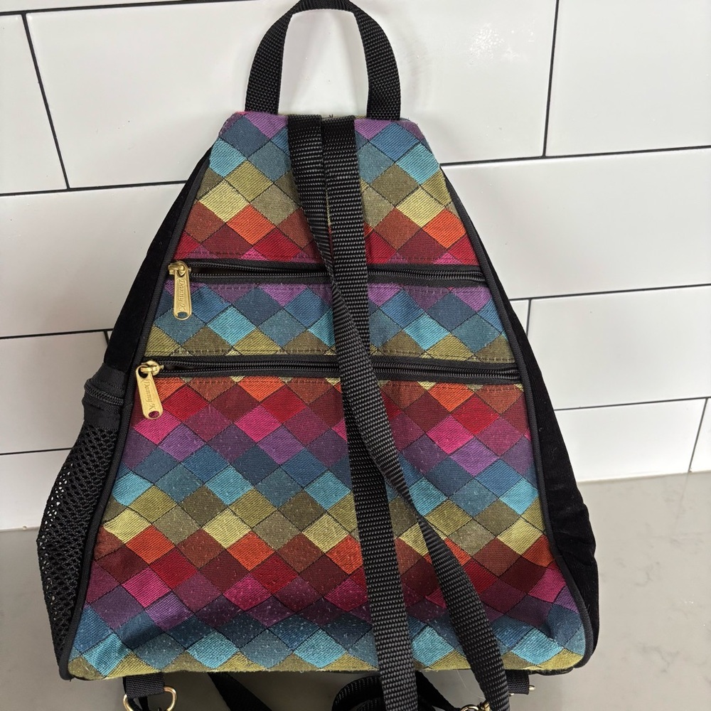 Danny K. Multicolor Geometric Design Backpack - Picture 4 of 10